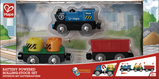 Hape Battery Powered Rolling-Stock Set