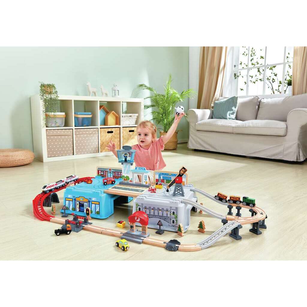 hape-mega-metropolis-train-bucket-set