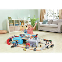 hape-mega-metropolis-train-bucket-set