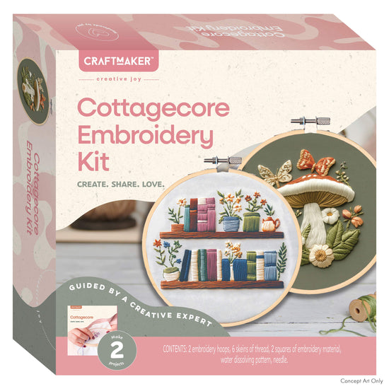 Craft Maker Cottagecore Embroidery Kit