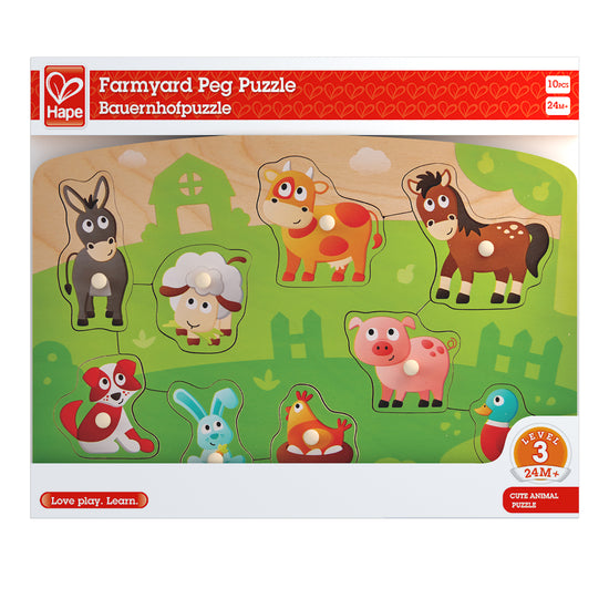 Hape Farmyard Peg Puzzle