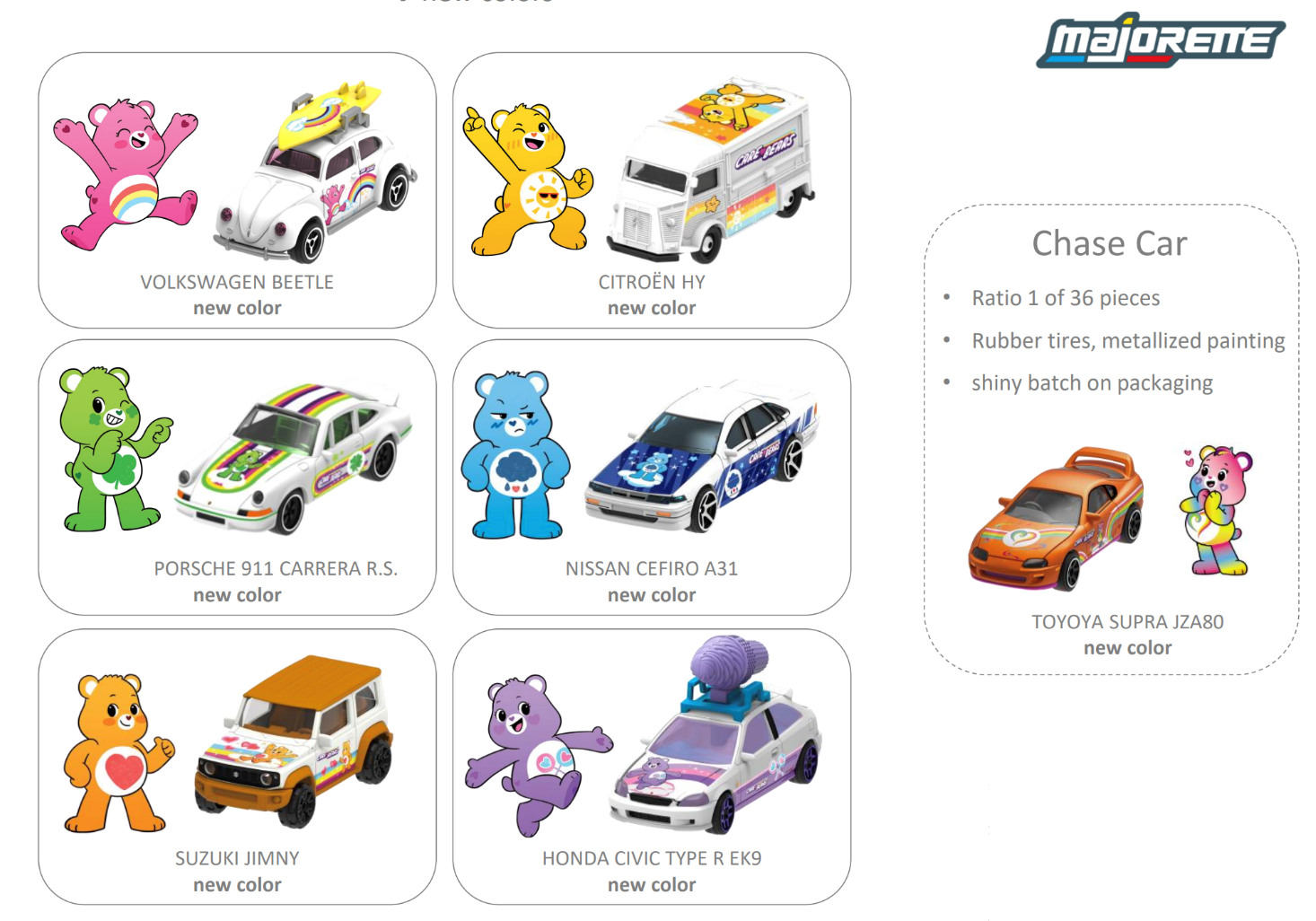 Care Bears Premium Cars Asst