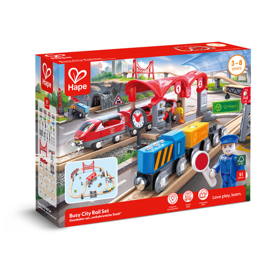 Hape Busy City Rail Set