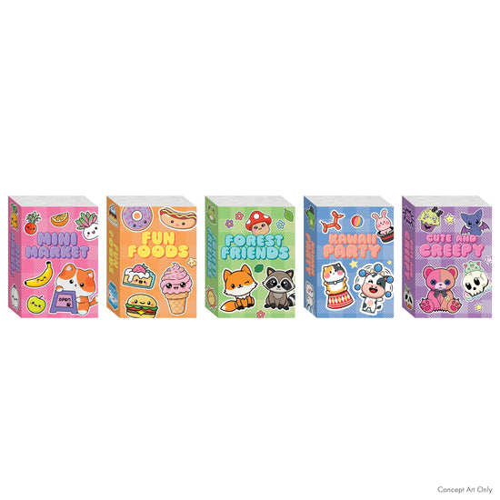 Totally Kawaii Mini Sticker Book Library 5 Books