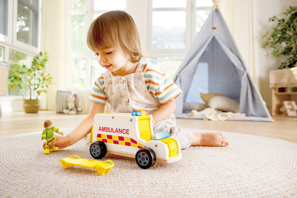 hape-rapid-response-toy-ambula