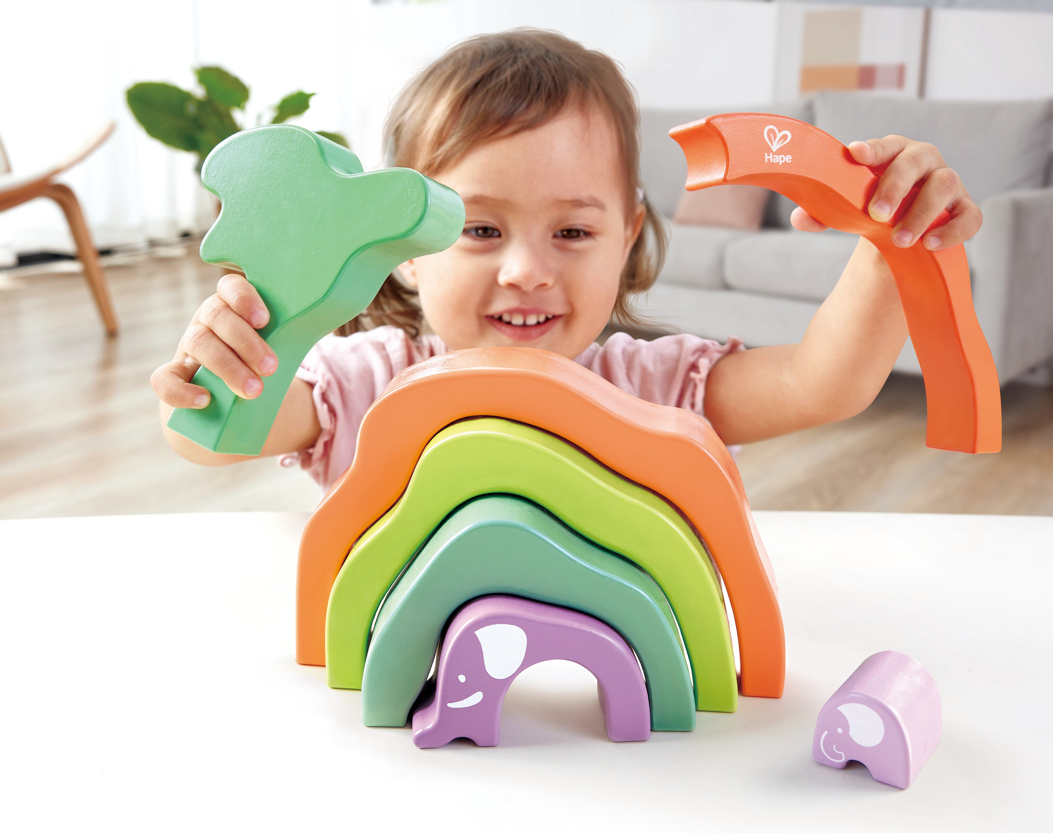 hape-safari-elephant-stacking-blocks
