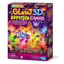 Glow 3D Butterfly Canvas