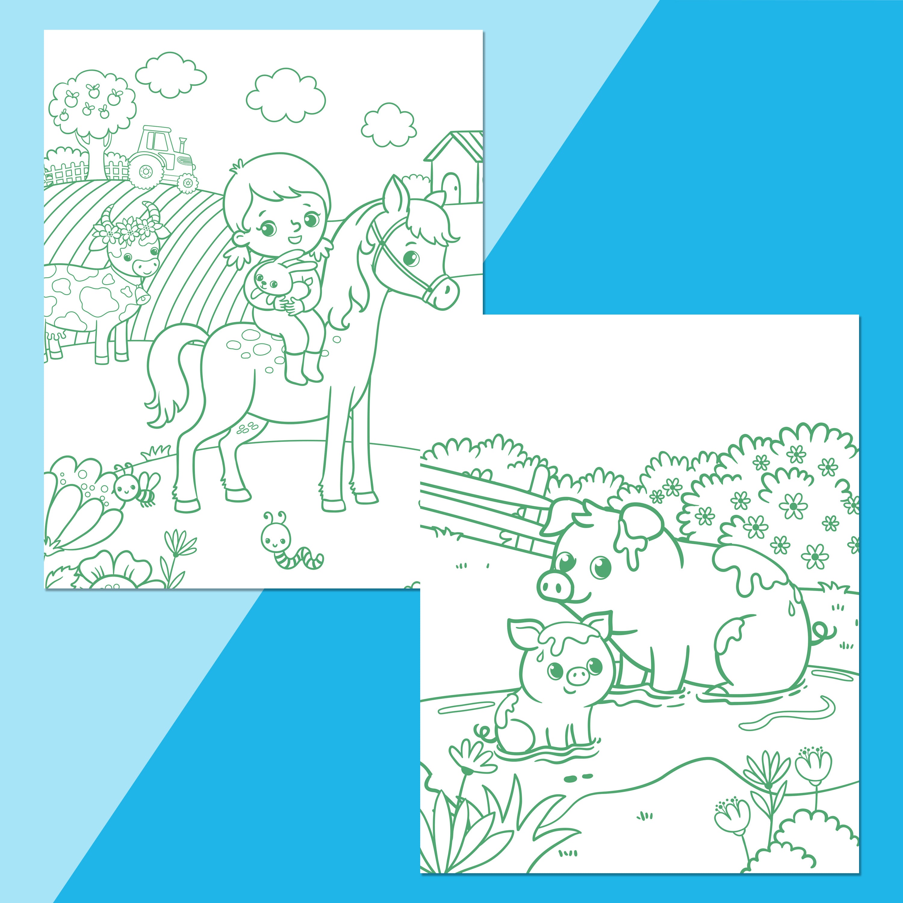 Kaleidoscope Colour-Me-Magnets Farmyard