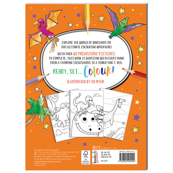 Mega Colouring Dinosaurs (2023 Ed)