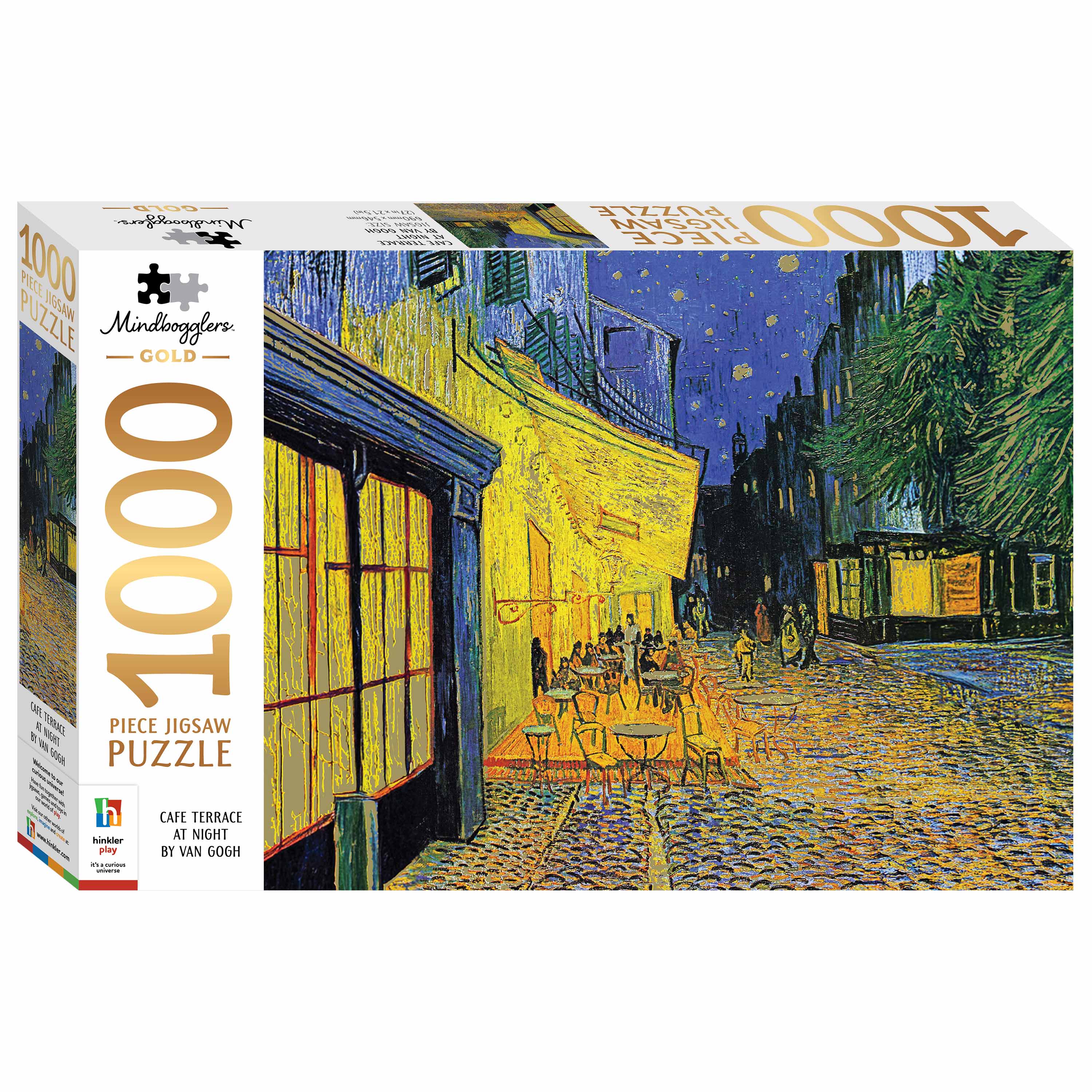 Mindbogglers Gold 1000pc Jigsaw Cafe Terrace by Van Gogh