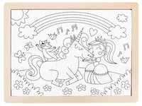 hape-double-sided-colour-puzzle-24pc-unicorn-and-friends