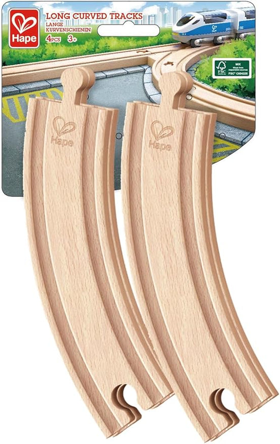 Hape Track 4pcs Long Curved