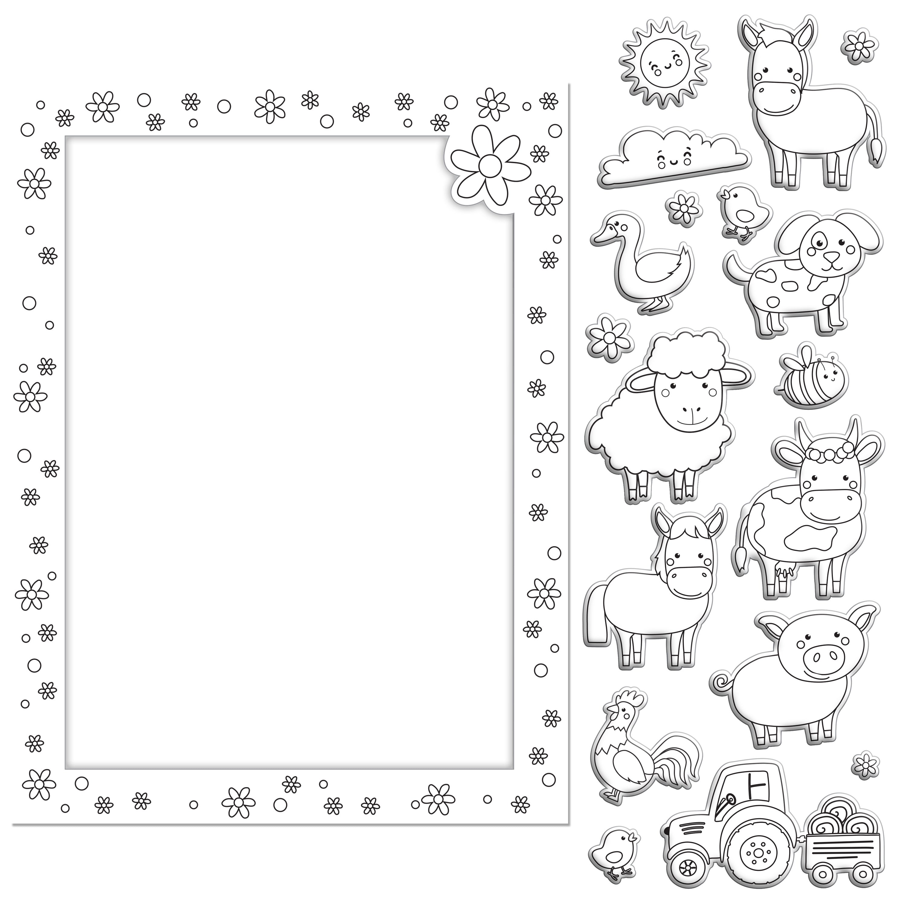 Kaleidoscope Colour-Me-Magnets Farmyard