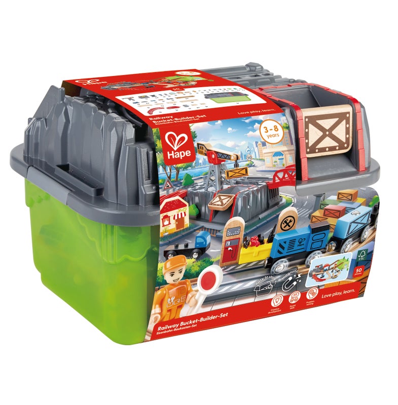 hape-railway-bucket-builder-set