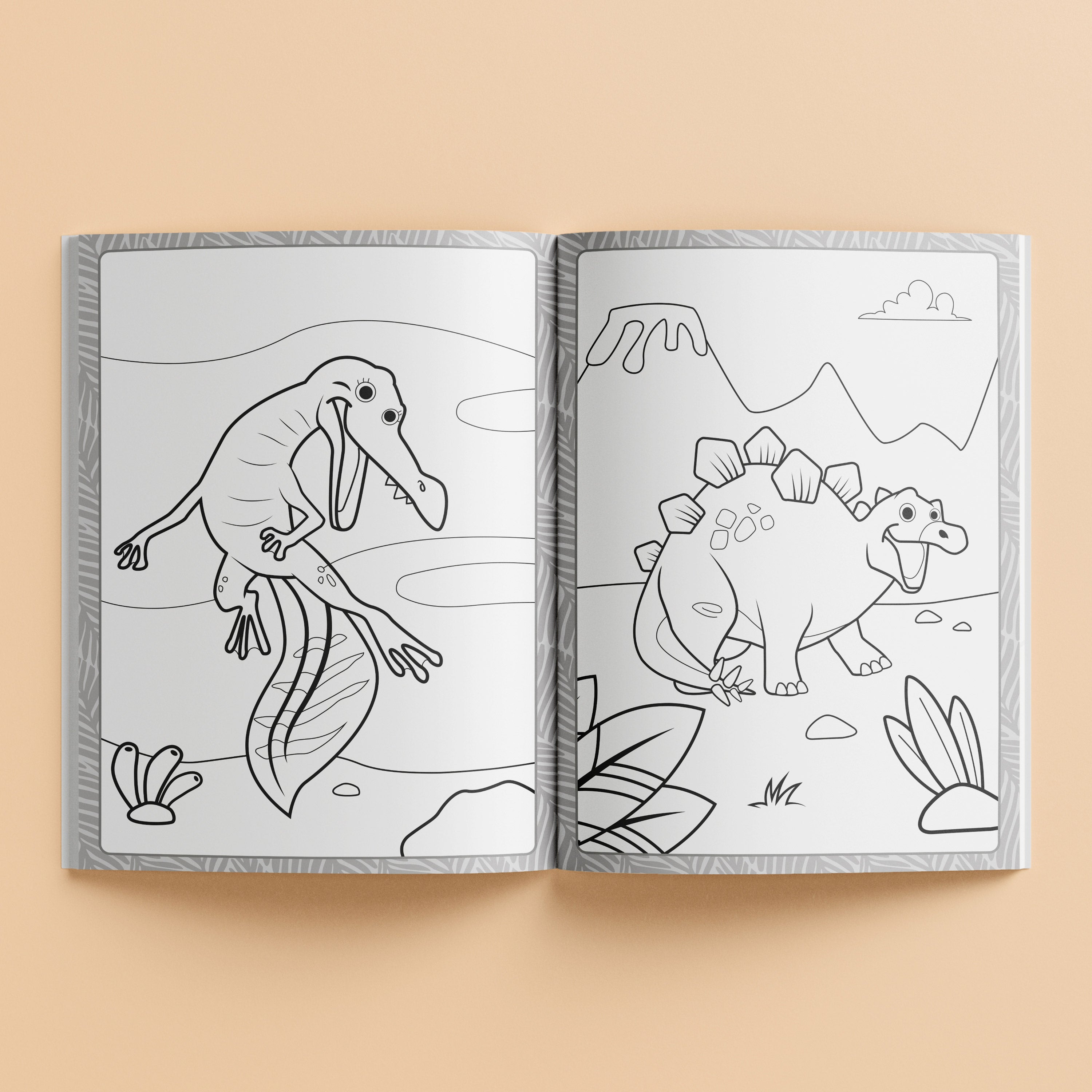Mega Colouring Dinosaurs (2023 Ed)