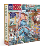 eeBoo 1000pc Puzzle: Artists In Venice Adult Jigsaws