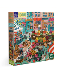 eeBoo 1000pc Puzzle: English Green Market