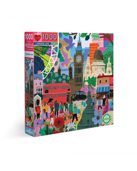 eeBoo 1000pc Puzzle: London Life Adult Jigsaws