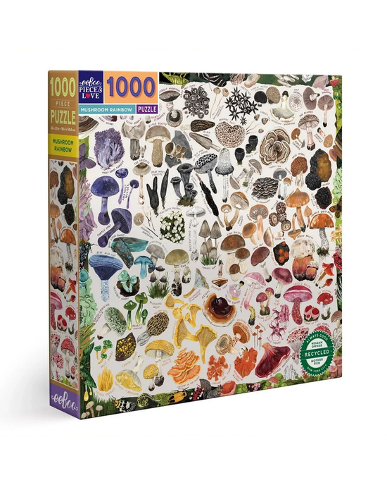 eeBoo Mushroom Rainbow 1000-Piece Jigsaw Puzzle