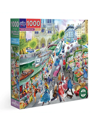 eeBoo 1000pc Puzzle: Paris Bookseller