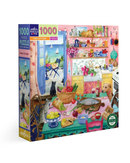 eeBoo 1000pc Puzzle: Pink Kitchen