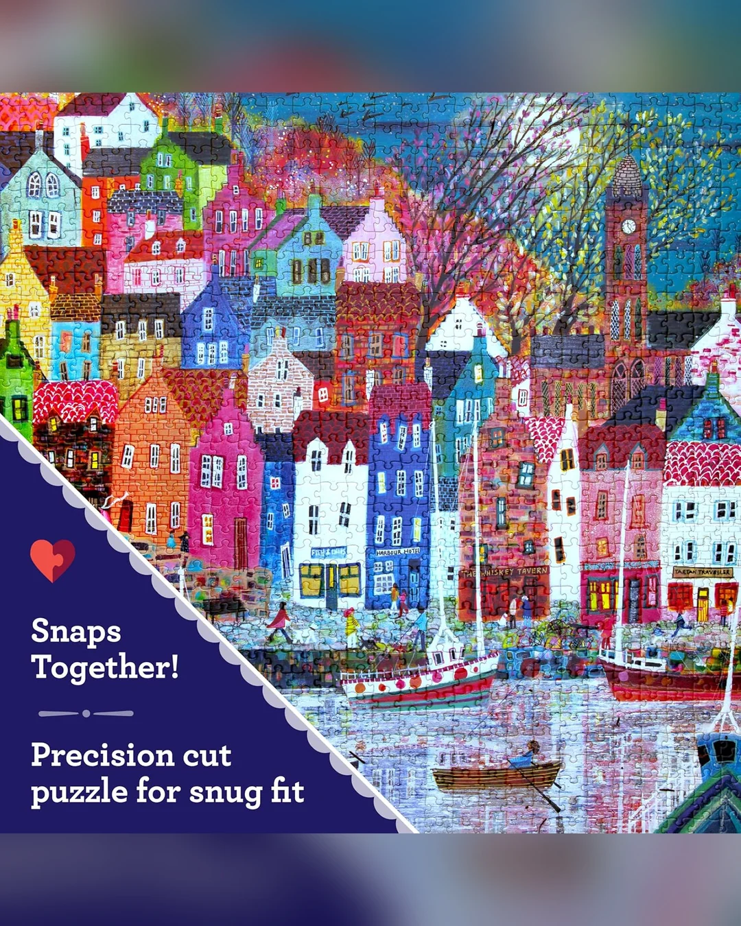 eeBoo 1000pc Puzzle: Scottish Isle Adult Jigsaws