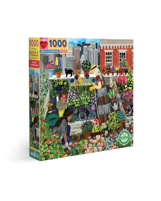 eeBoo Urban Gardening 1000-Piece Jigsaw Puzzle