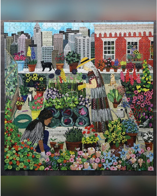 eeBoo Urban Gardening 1000-Piece Jigsaw Puzzle