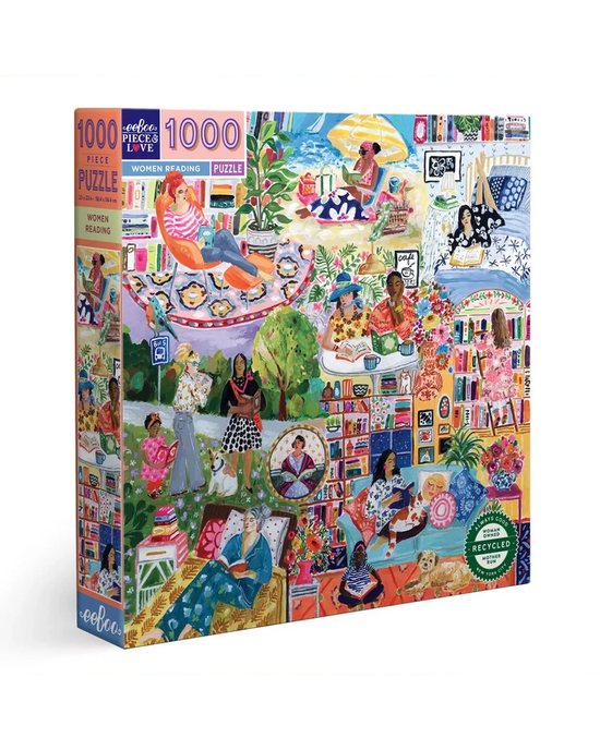eeBoo Women Reading 1000-Piece Jigsaw Puzzle