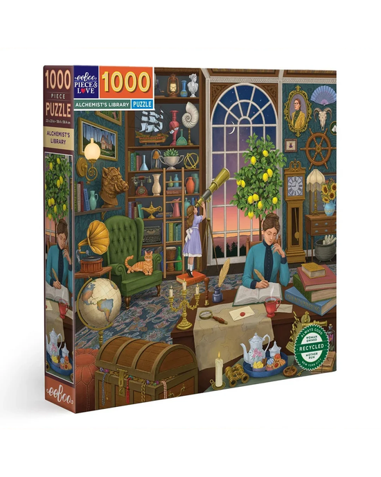 eeBoo Alchemist's Library 1000-Piece Jigsaw Puzzle