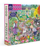 eeBoo French Flower Garden 1000-Piece Jigsaw Puzzle adult jigsaw puzzle