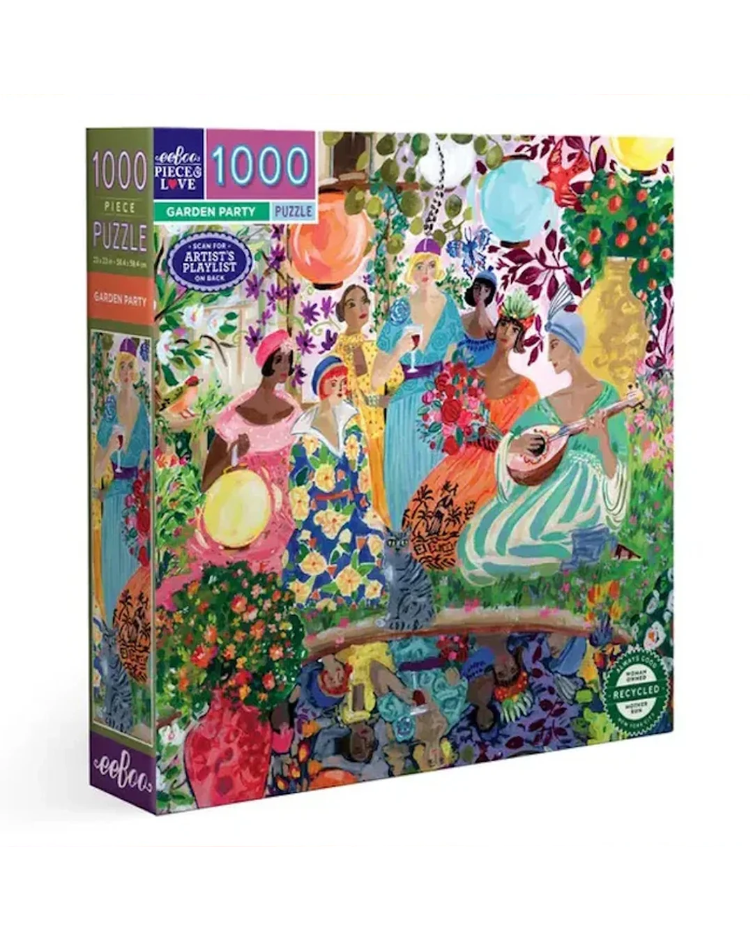 eeBoo 1000pc Puzzle Garden Party Adult Jigsaws