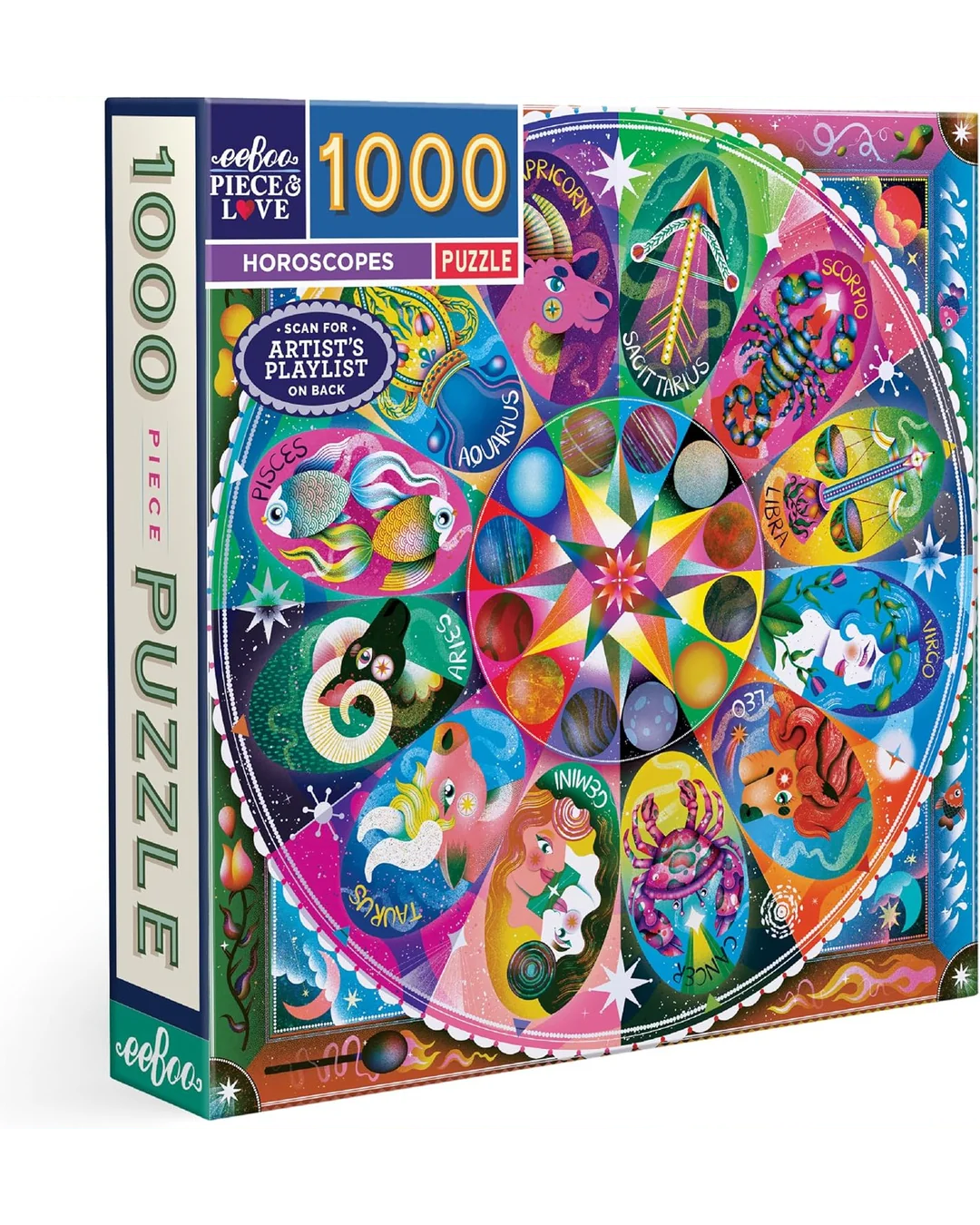 eeBoo 1000pc Puzzle Horoscopes Adult Jigsaws