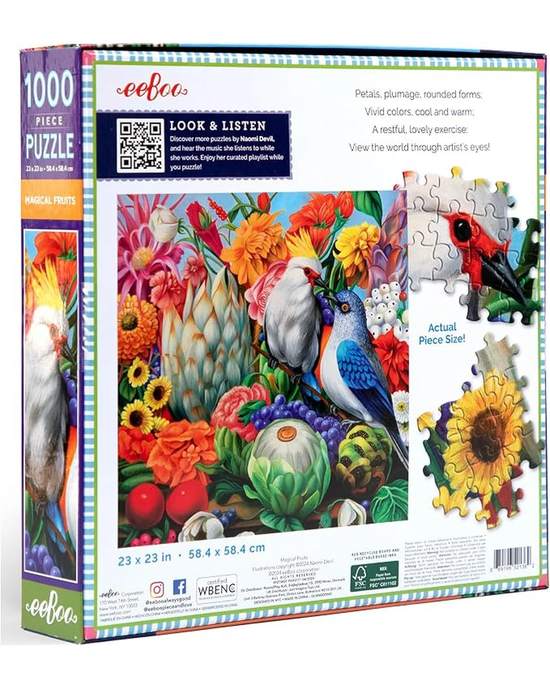 eeBoo Magical Fruits 1000-Piece Jigsaw Puzzle