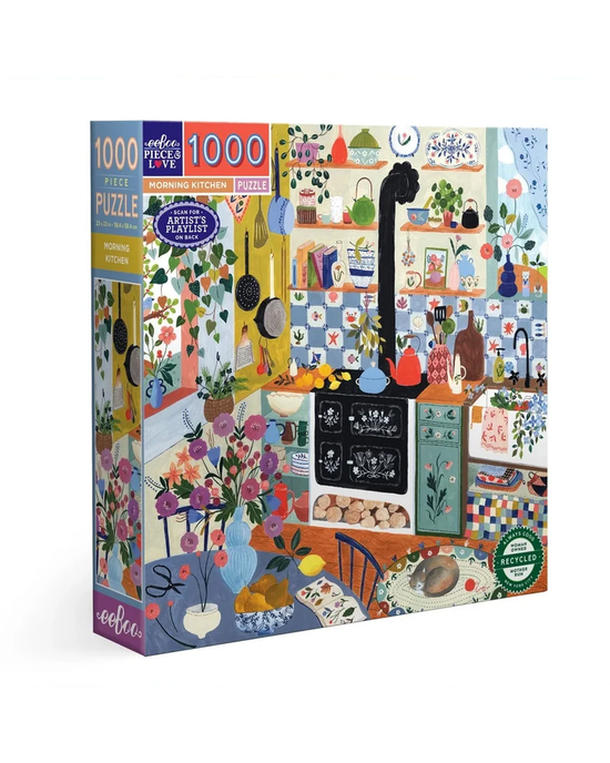 eeBoo Morning Kitchen 1000-Piece Jigsaw Puzzle