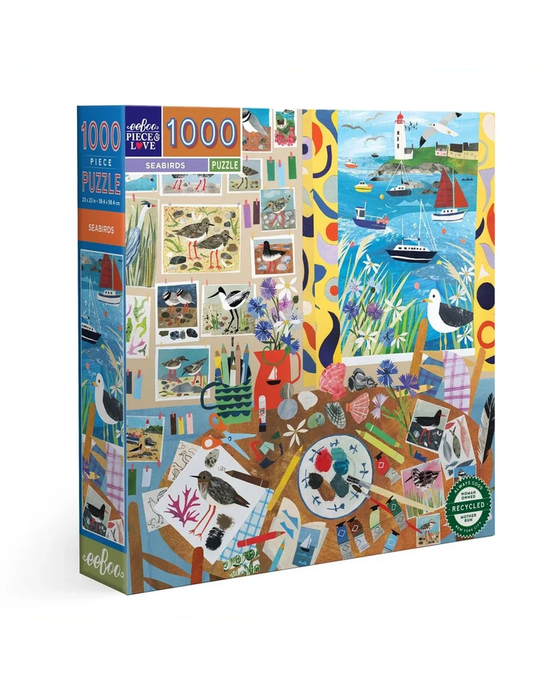 eeBoo Seabirds 1000-Piece Jigsaw Puzzle