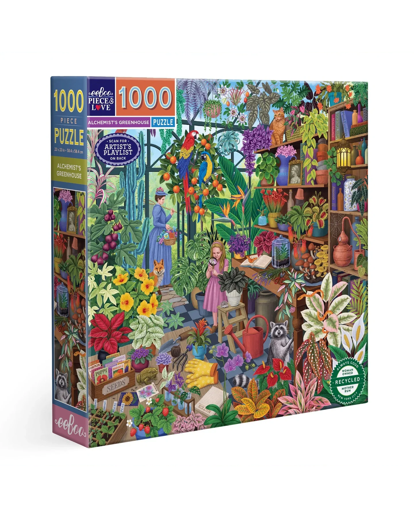 eeBoo Alchemist's Greenhouse 1000-Piece Jigsaw Puzzle Adult Jigsaws