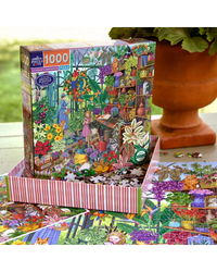 eeBoo Alchemist's Greenhouse 1000-Piece Jigsaw Puzzle Adult Jigsaws