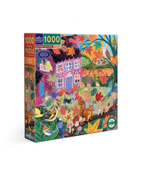 eeBoo Autumn Cottage 1000-Piece Jigsaw Puzzle Adult Jigsaws