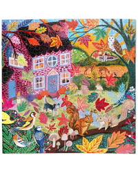 eeBoo Autumn Cottage 1000-Piece Jigsaw Puzzle Adult Jigsaws