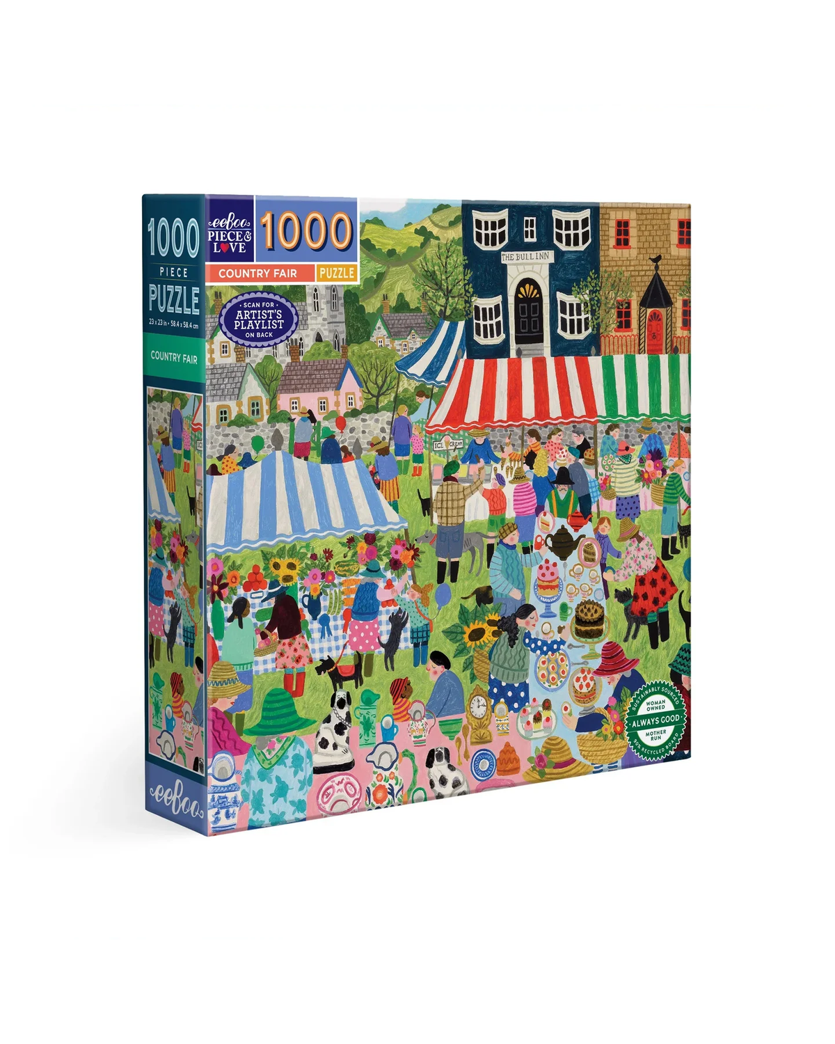 eeBoo Country Fair 1000-Piece Jigsaw Puzzle Adult Jigsaws