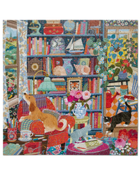 eeBoo English Cottage Library 1000-Piece Jigsaw Puzzle Adult Jigsaws