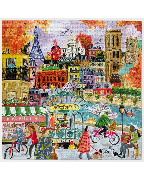 eeBoo Paris in Autumn 1000-Piece Jigsaw Puzzle