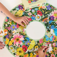 WerkShoppe - Spring Floral Wreath 1000 Pce - Round Ring Puzzle