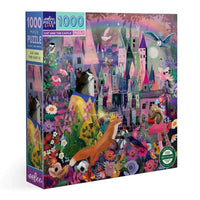 eeBoo 1000pc Puzzle Cat and the Castle