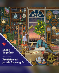 eeBoo 1000pc Puzzle Alchemist's Library