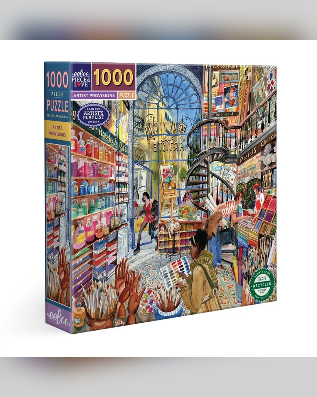 eeBoo 1000pc Puzzle Artist Provisions Square