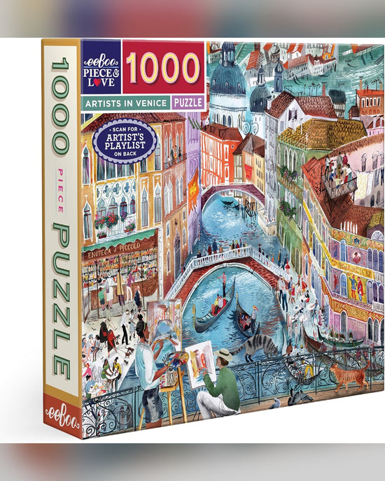 eeBoo 1000pc Puzzle: Artists In Venice
