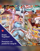 eeBoo 1000pc Puzzle: Artists In Venice