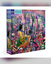 eeBoo 1000pc Puzzle Cat and the Castle